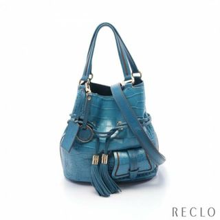 ランセル(LANCEL)のプルミエ フラート ハンドバッグ レザー ライトブルー ブルー 2WAY(ハンドバッグ)