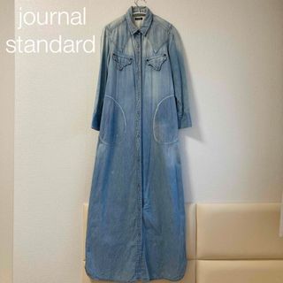 ジャーナルスタンダード(JOURNAL STANDARD)のジャーナルスタンダード　マキシ丈　デニム　ワンピース　ポケット付(ロングワンピース/マキシワンピース)