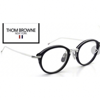 トムブラウン(THOM BROWNE)のトムブラウン　thom brown メガネ　眼鏡　TB011 シルバー(サングラス/メガネ)
