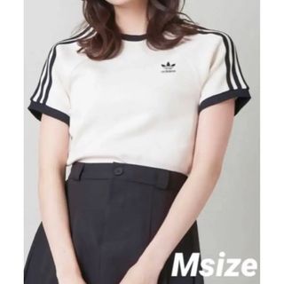 アディダス(adidas)のadidas アディダス ワッフルtシャツ 半袖 スリーストライプス Mサイズ(Tシャツ(半袖/袖なし))