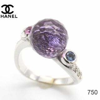 シャネル(CHANEL)のCHANEL★シャネル マドモアゼル アメジスト 色石 メレ付き リング 指輪(リング(指輪))