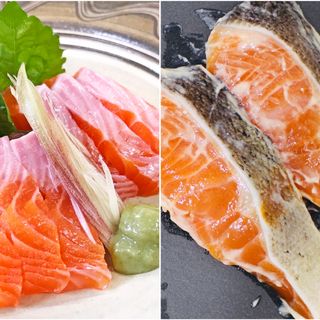 【甲州ワイン鱒 】お刺身用柵 & 味噌漬け & 粕漬けセット（合計3点）(魚介)