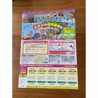 むさしの村 無料入園券 5人分(遊園地/テーマパーク)