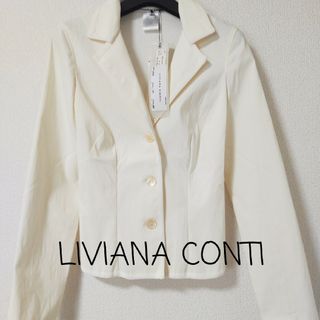 リビアナコンティ(LIVIANA CONTI)のタグ付き【リビアナコンティ】ジャケット　サイズ40　テーラードジャケット(テーラードジャケット)