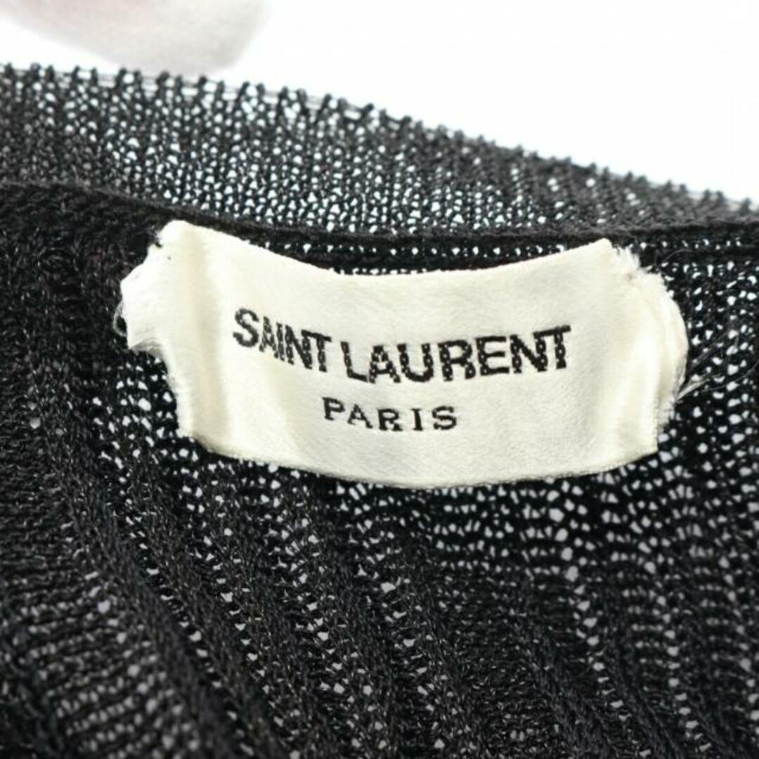 Saint Laurent(サンローラン)の ニット 長袖 ブラック リブ編み レディースのトップス(ニット/セーター)の商品写真