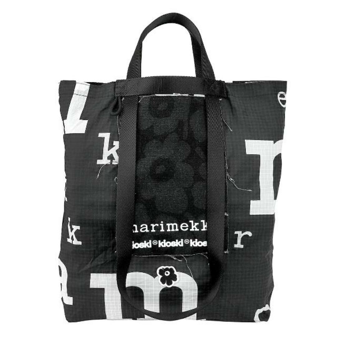 新品 マリメッコ Marimekko トートバッグ キオスキ FUNNY TOTE MARIMERKKI BLACK/WHITE