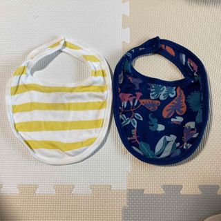 プチバトー(PETIT BATEAU)のプチバトー　スタイ2枚セット(ベビースタイ/よだれかけ)