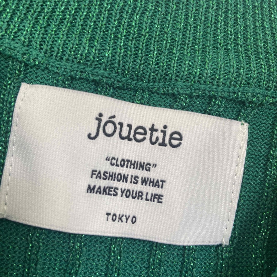 jouetie(ジュエティ)の試着のみ　jouetie パワショルラメニットトップス　ジュエティ レディースのトップス(Tシャツ(半袖/袖なし))の商品写真