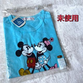 ディズニー(Disney)の未使用★ディズニーランド開園初期Tシャツ★ブルー★S(Tシャツ(半袖/袖なし))