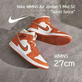 ナイキ(NIKE)の【新品】Nike WMNS AirJordan1 MID SportSpice(スニーカー)