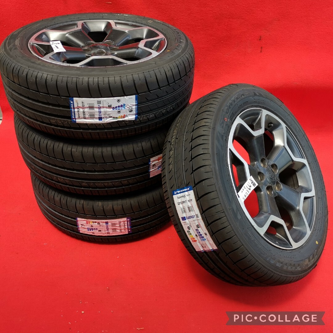 スバル GP XV 純正 17インチ 7J+48 pcd100/5Hタイヤ付き-