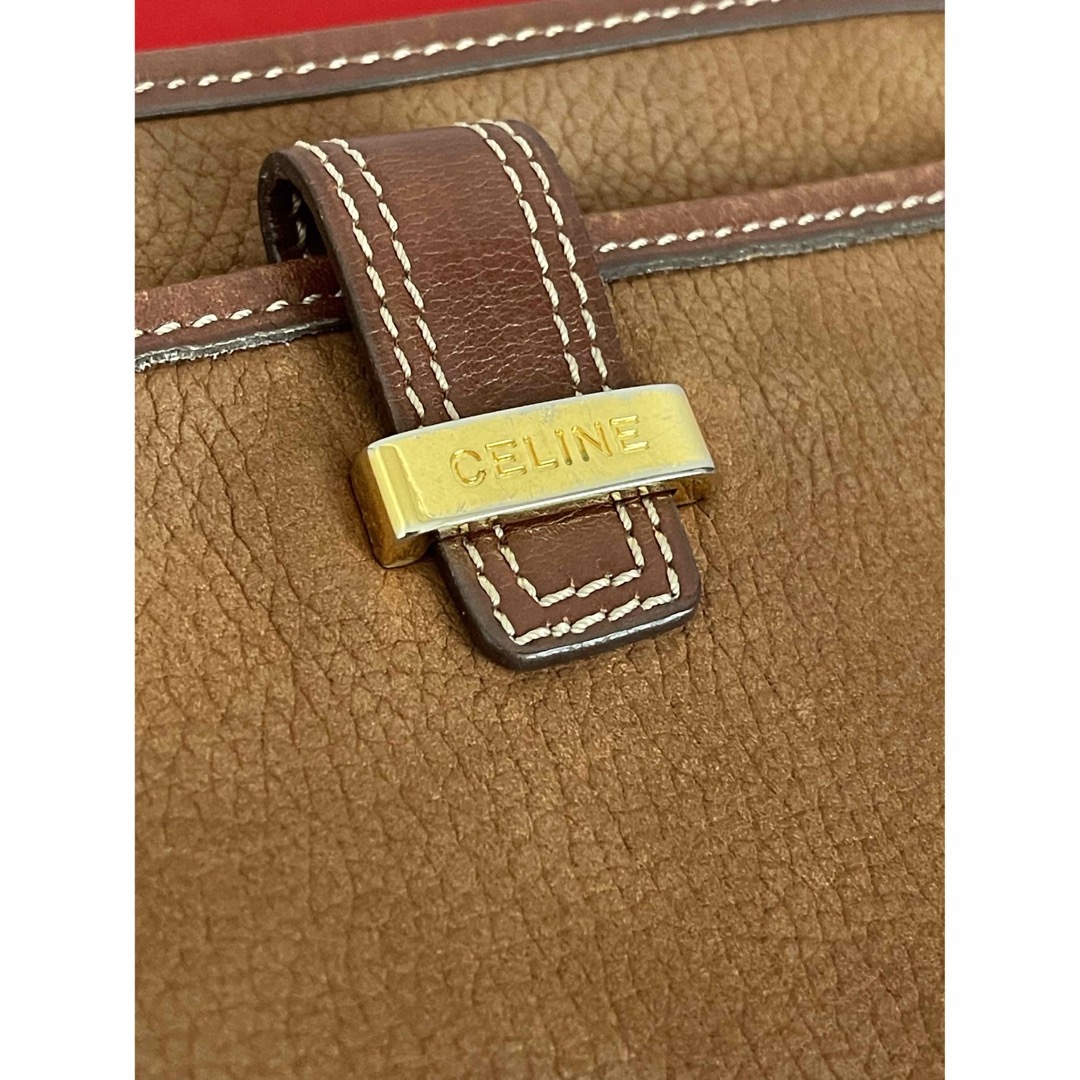 celine(セリーヌ)のCELINE セリーヌ　ヴィンテージ  ショルダーバッグ　レザー　茶 レディースのバッグ(ショルダーバッグ)の商品写真