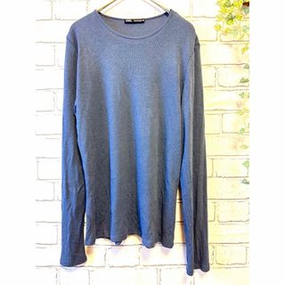 ザラ(ZARA)の【美品】ZARA  薄手ニット　シンプルニット　サイズM(ニット/セーター)