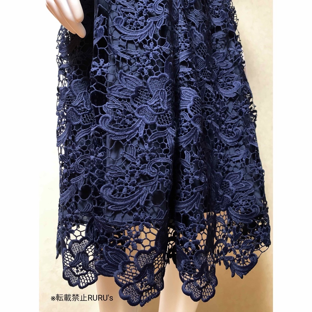 新品 alice+olivia クロシェ刺繍レース キャミソールワンピースドレス