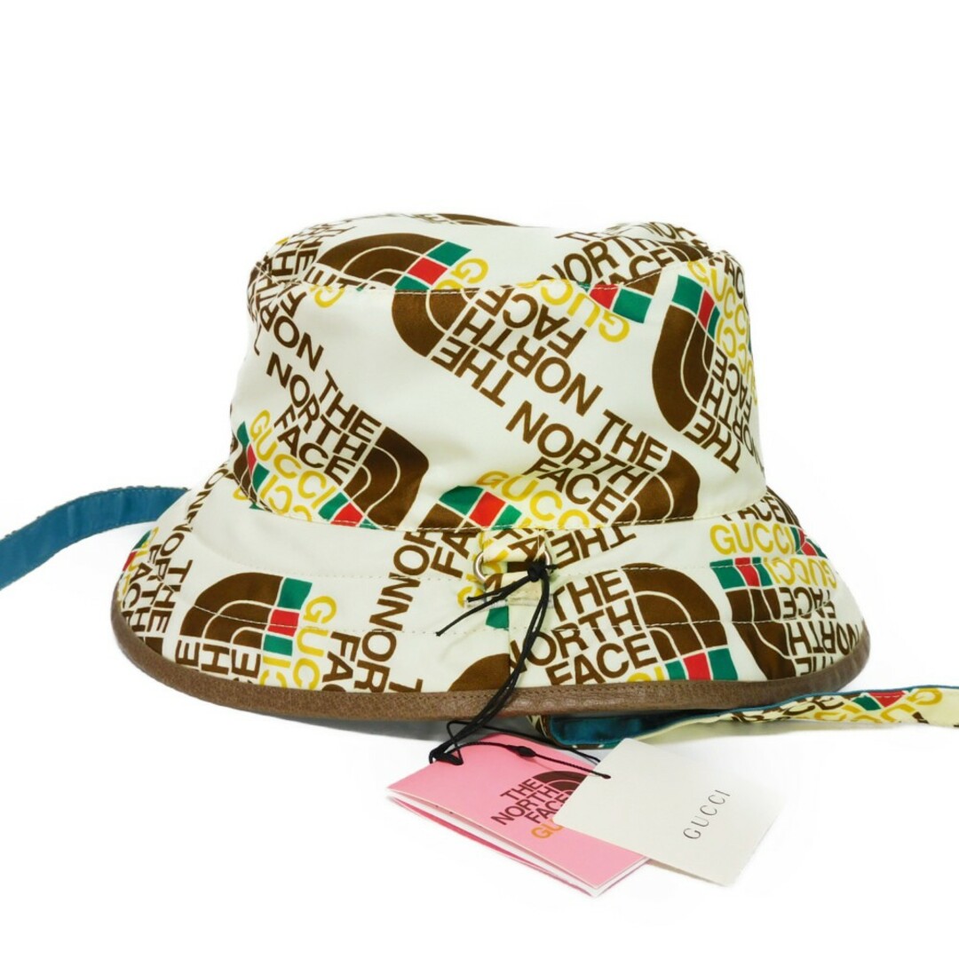 Gucci - GUCCI グッチ リバーシブル バケットハット ロゴ ウェブ