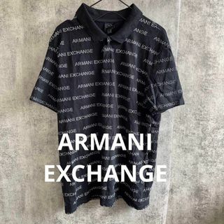 アルマーニエクスチェンジ(ARMANI EXCHANGE)のSe38様専用アルマーニエクスチェンジ　ポロシャツ　Lサイズ　ビッグロゴ　総柄(ポロシャツ)