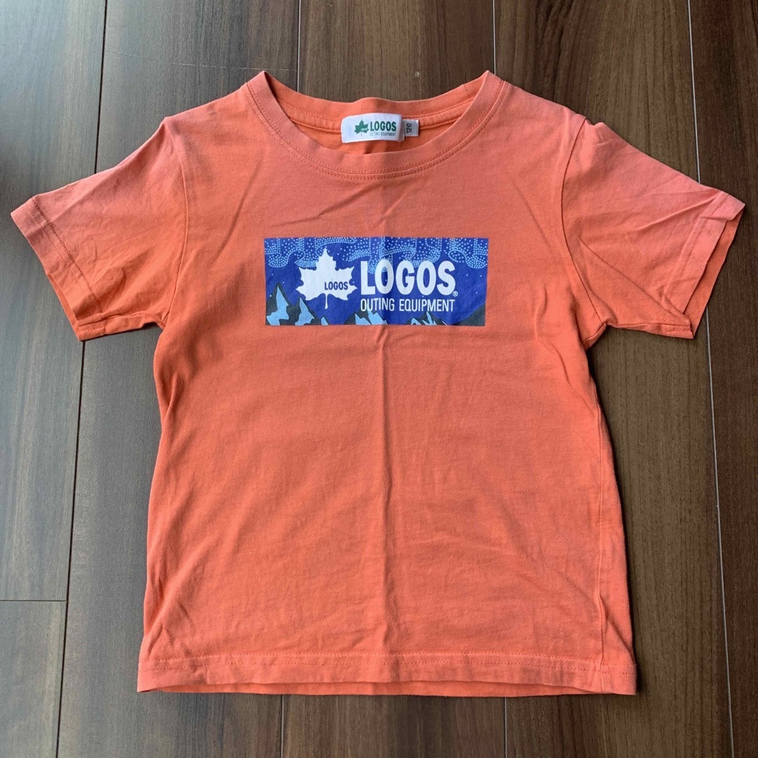 LOGOS(ロゴス)のLOGOS ロゴス Tシャツ 120 オレンジ キッズ/ベビー/マタニティのキッズ服男の子用(90cm~)(Tシャツ/カットソー)の商品写真