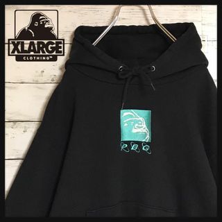 希少 XLARGE × Champion パーカー 厚手 胸ロゴ 刺繍 カラー◎