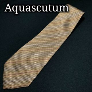 アクアスキュータム(AQUA SCUTUM)のアクアスキュータム チェック イエロー＆ブラウン ネクタイ A106-F25(ネクタイ)