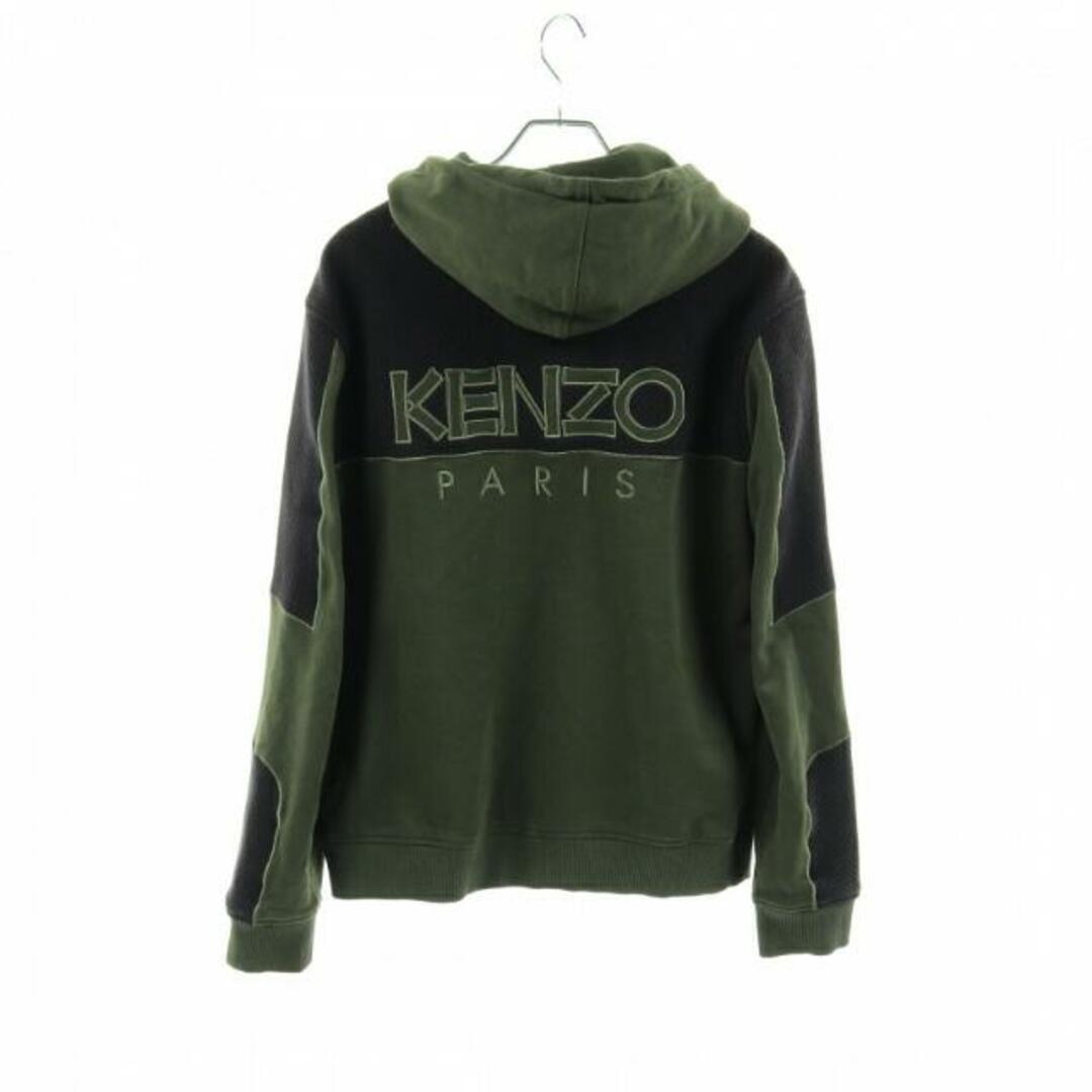 Sport Tech Mesh Zip Up Hoodie ジップアップパーカー カーキグリーン ブラック メッシュ切替