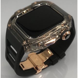 bbクリア★アップルウォッチ　ラバーベルト カバー　Apple Watchバンド