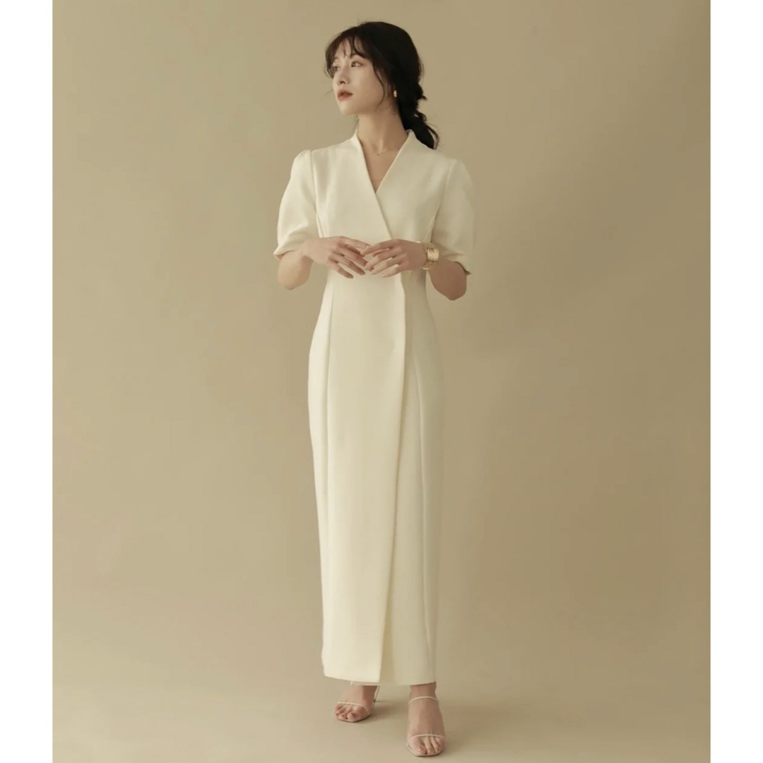 L'Or Pencil Wrap One-piece sサイズ　エクリュ