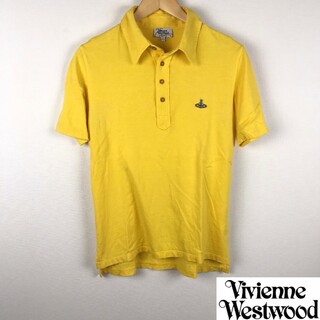 ヴィヴィアンウエストウッド(Vivienne Westwood)の美品 ヴィヴィアンウエストウッドマン 半袖ポロシャツ イエロー サイズ48(ポロシャツ)
