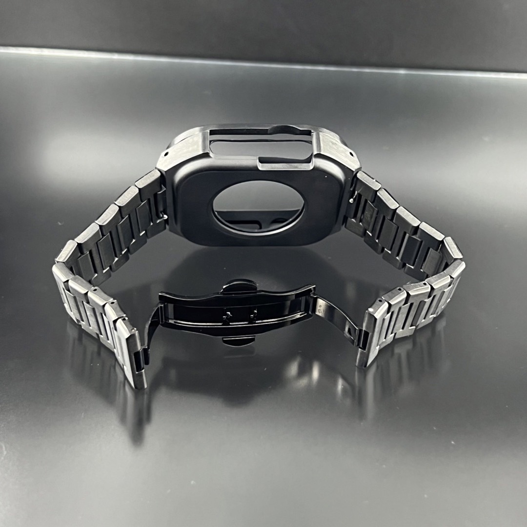 アップルウォッチ 49mm ウルトラ ブラック ステンレス ケース ベルト