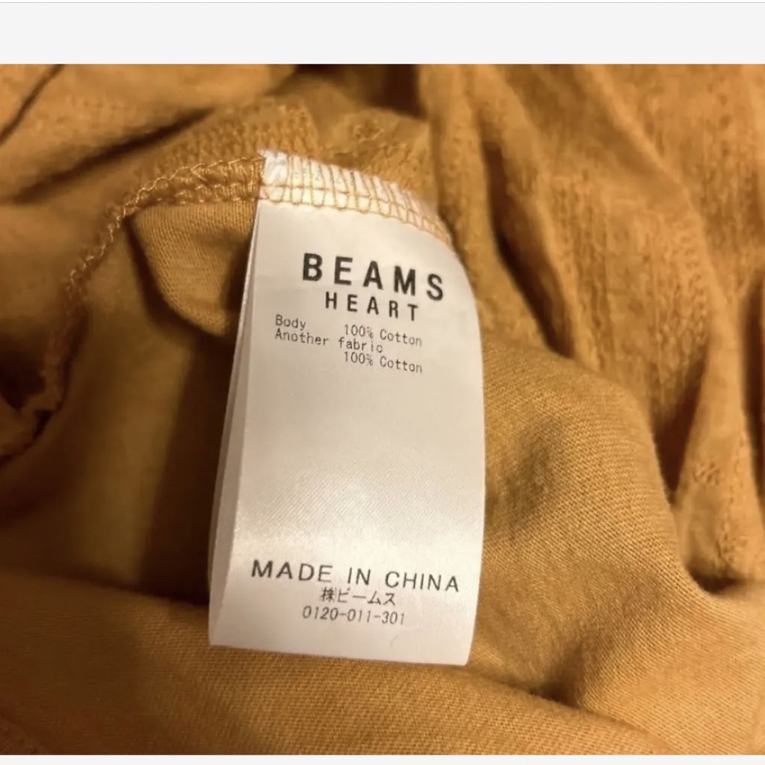 BEAMS(ビームス)のBEAMS HEART チュニック Mサイズ からし色 メンズのトップス(Tシャツ/カットソー(半袖/袖なし))の商品写真