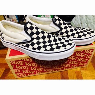 ヴァンズ(VANS)のVANS バンズ　スリッポン　チェッカー(スニーカー)