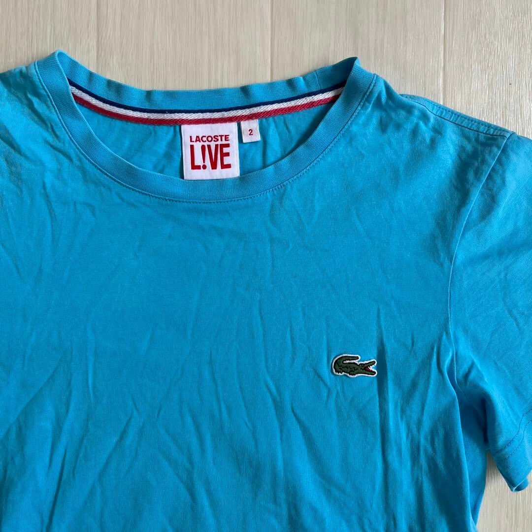 LACOSTE L!VE(ラコステライブ)のラコステ　2サイズ　半袖Tシャツ ゴルフ　ワンポイント レディースのトップス(Tシャツ(半袖/袖なし))の商品写真