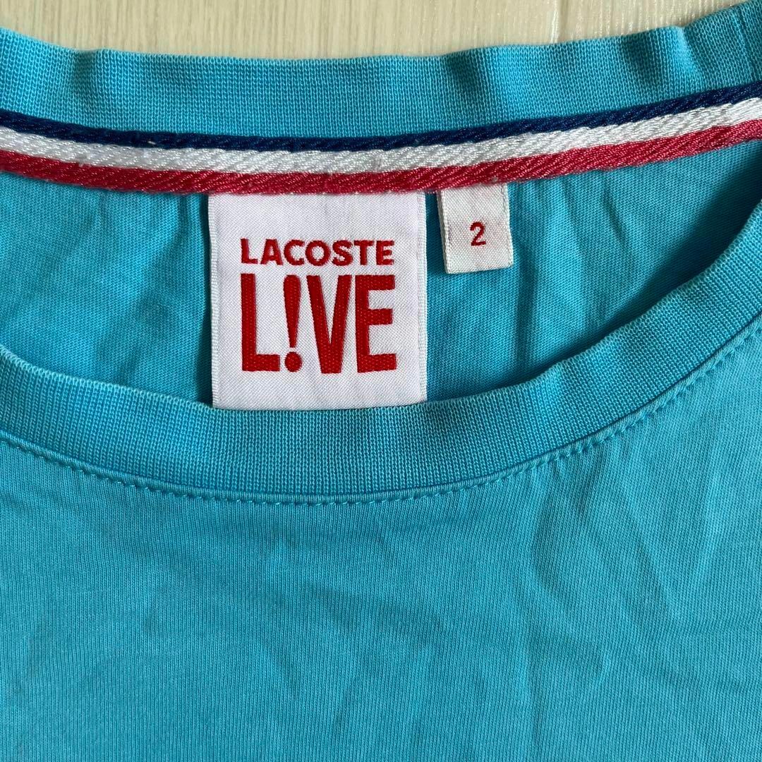 LACOSTE L!VE(ラコステライブ)のラコステ　2サイズ　半袖Tシャツ ゴルフ　ワンポイント レディースのトップス(Tシャツ(半袖/袖なし))の商品写真