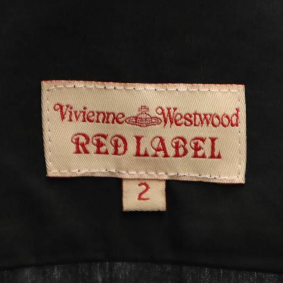 ヴィヴィアンウエストウッド レッドレーベル 日本製 長袖 シャツ 2 ブラック Vivienne Westwood Red Label 刺繍 レディース   【230727】 メール便可 8