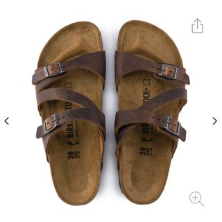 ビルケンシュトック(BIRKENSTOCK)のビルケンシュトック Salina サリーナ サンダル ブラウン 35(サンダル)