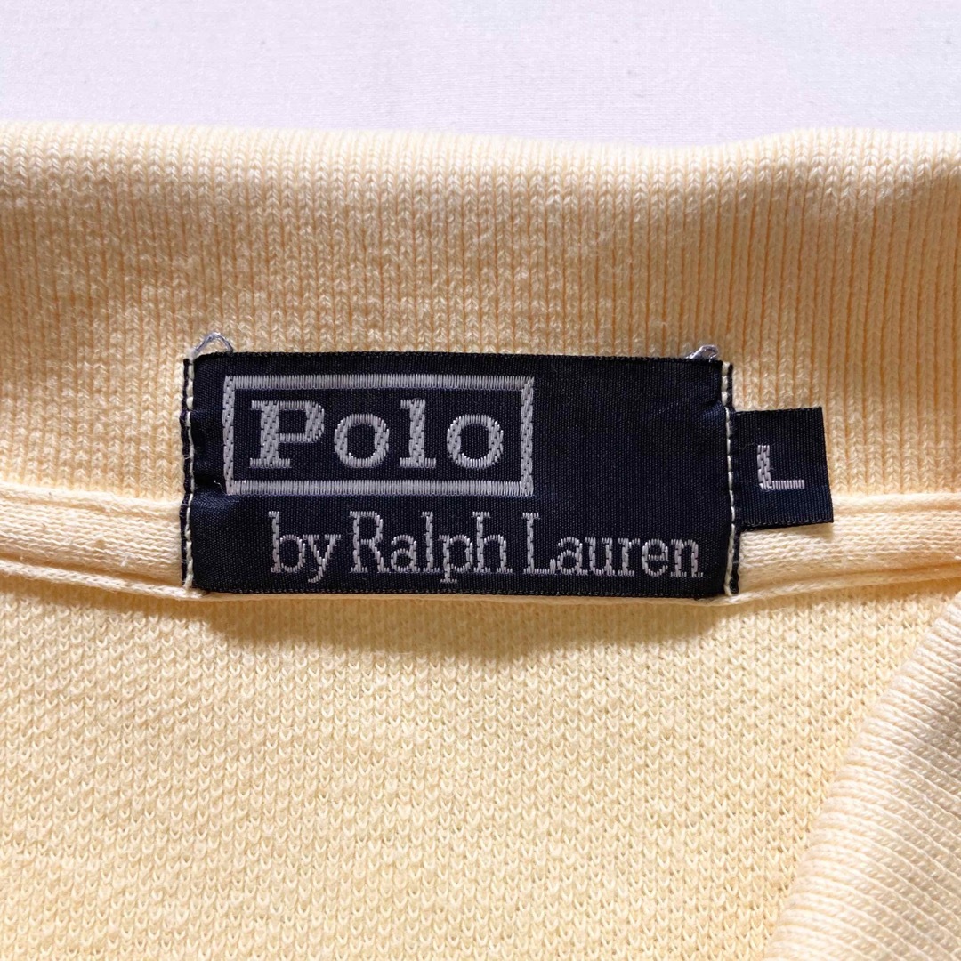 POLO RALPH LAUREN(ポロラルフローレン)のPolo by Ralph Lauren ポロシャツ L イエロー ロゴ刺繍 メンズのトップス(ポロシャツ)の商品写真