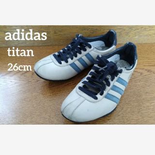 US8材質adidas TITAN 26.0cm 白赤