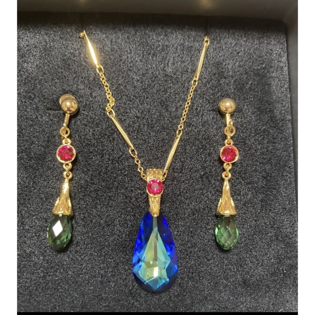 SWAROVSKI - ジブリ美術館限定 ハウルの動く城 ネックレス&ピアス