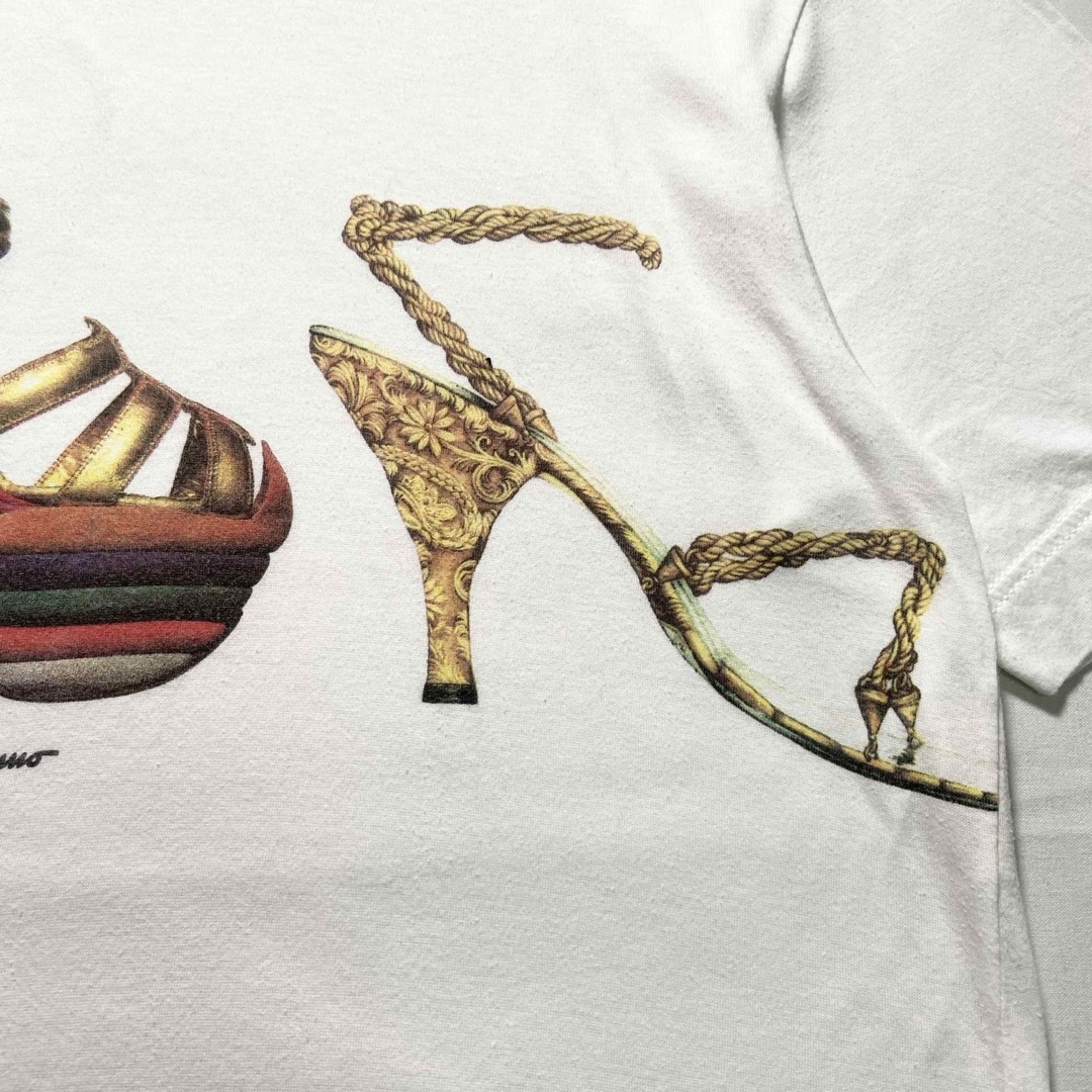 Salvatore Ferragamo(サルヴァトーレフェラガモ)のイタリア製 Salvatore Ferragamo 半袖 Tシャツ ハイヒール メンズのトップス(Tシャツ/カットソー(半袖/袖なし))の商品写真