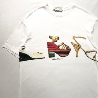 サルヴァトーレフェラガモ(Salvatore Ferragamo)のイタリア製 Salvatore Ferragamo 半袖 Tシャツ ハイヒール(Tシャツ/カットソー(半袖/袖なし))