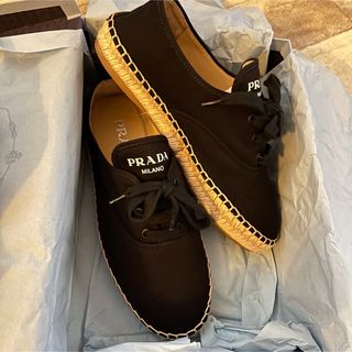 プラダ(PRADA)のプラダ　レースアップ　エスパドリーユ(スニーカー)