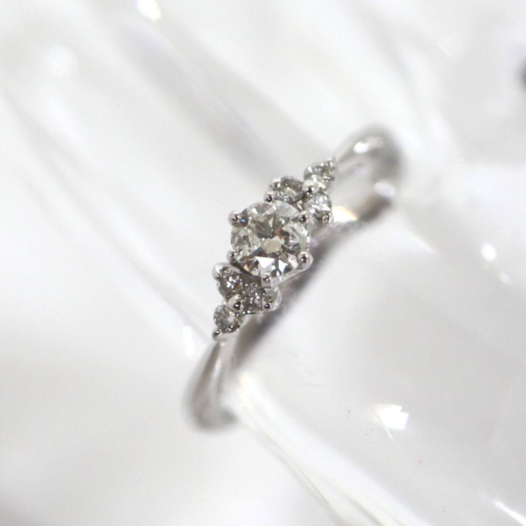 【Jewelry】Pt900 プラチナ ダイヤモンド デザインリング D.0.204ct 10号 2.5g/hm08659ar