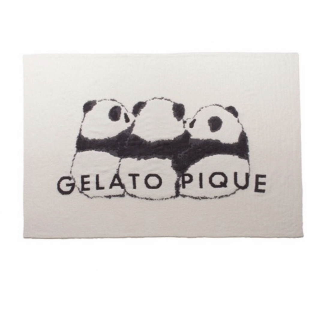 gelato pique(ジェラートピケ)の【Sleep】パンダジャガード　ハーフケット インテリア/住まい/日用品の寝具(シーツ/カバー)の商品写真