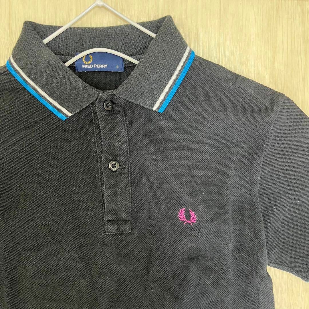 FRED PERRY(フレッドペリー)のフレッドペリー　Sサイズ　半袖ポロシャツ　ゴルフウェア メンズのトップス(ポロシャツ)の商品写真