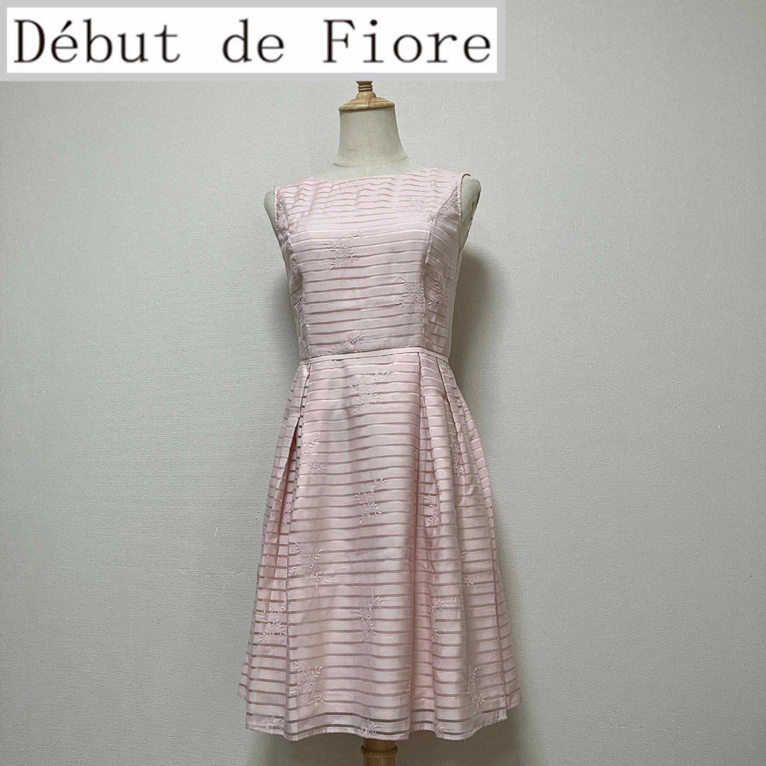 Debut de Fiore - タグ付新品 デビュードフィオレ 花柄ボーダー