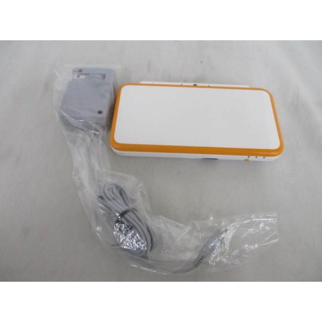 5商品備考品 ゲーム ニンテンドー2DS LL 本体 JAN-001 ホワイト×オレンジ 充電器付き 動作品