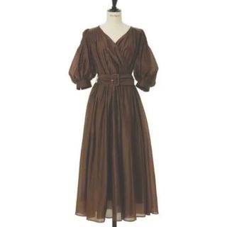 Herlipto AiryVolumeSleeve Dress espresso