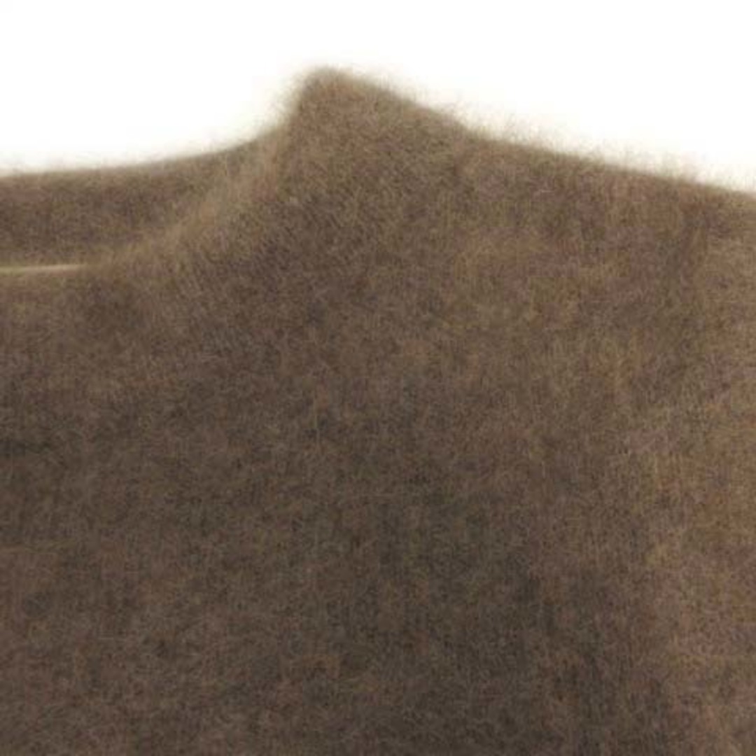 Ballsey(ボールジィ)のBALLSEY ニット セーター 五分袖 シャギー ボックスシルエット 茶 S レディースのトップス(ニット/セーター)の商品写真