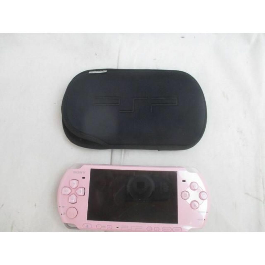 品 ゲーム PSP-3000 本体 ピンク 動作品 バッテリーパック無し メモリーカード(2GB)付き