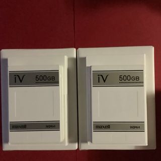 マクセル(maxell)のカセット ハードディスク アイヴィ 500GB 2個セット(その他)