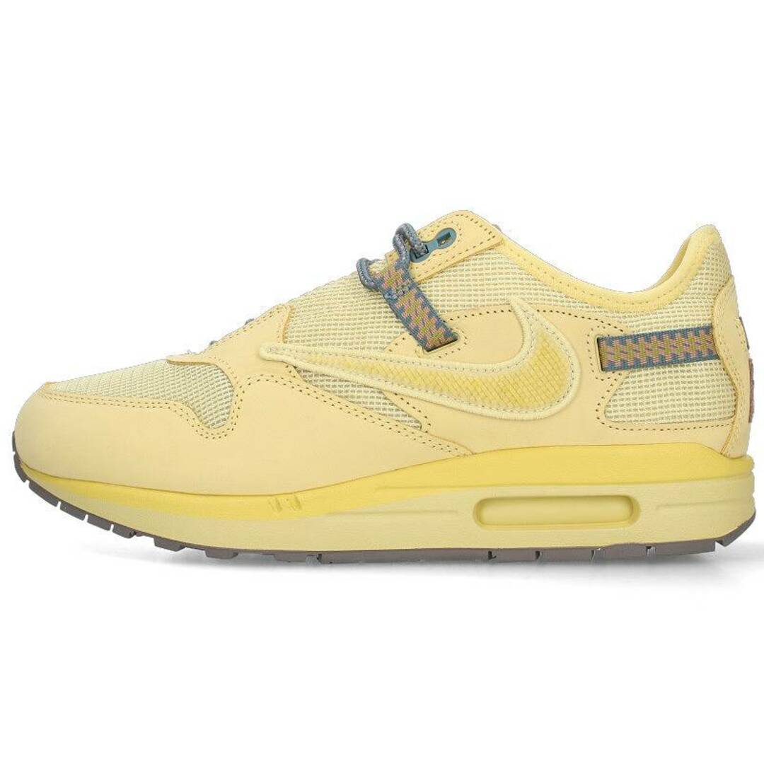 ナイキ ×トラヴィススコット Travis Scott  AIR MAX 1  CACTUS JACK GOLD DO9392-700 エアマックス1ゴールドローカットスニーカー  メンズ 27.5cm